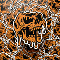 Melting Skull Sticker