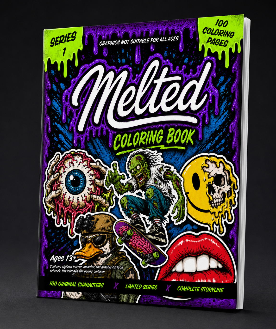 Melted Series 1 Coloring and Storyline Book