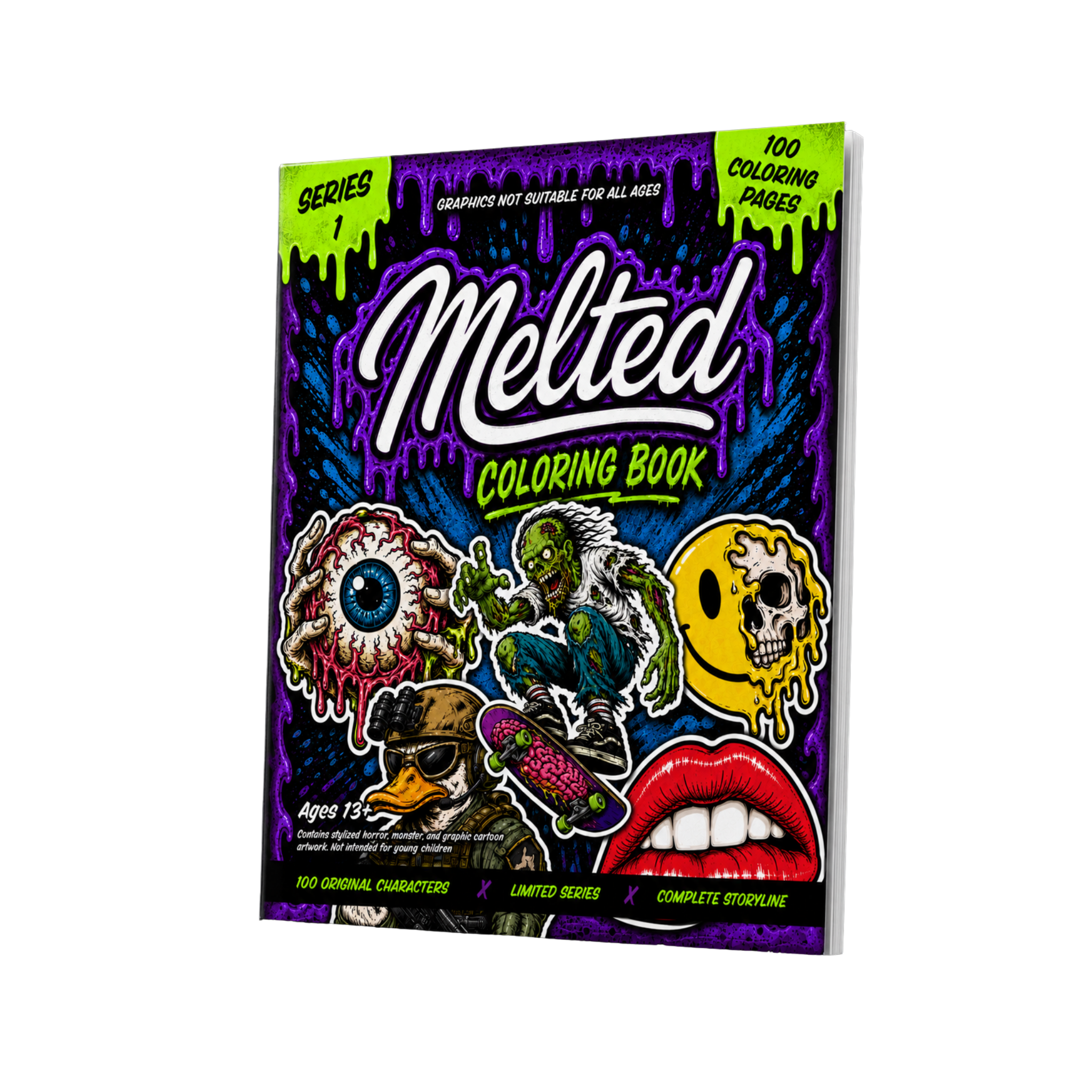 Melted Series 1 Coloring and Storyline Book