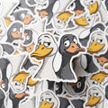 Duck, Drake and Dolly Duo Sticker, Cute Duck Friends, Fun Duck Pair Meme Decal for Laptop Water Bottle, Adorable Duck Design