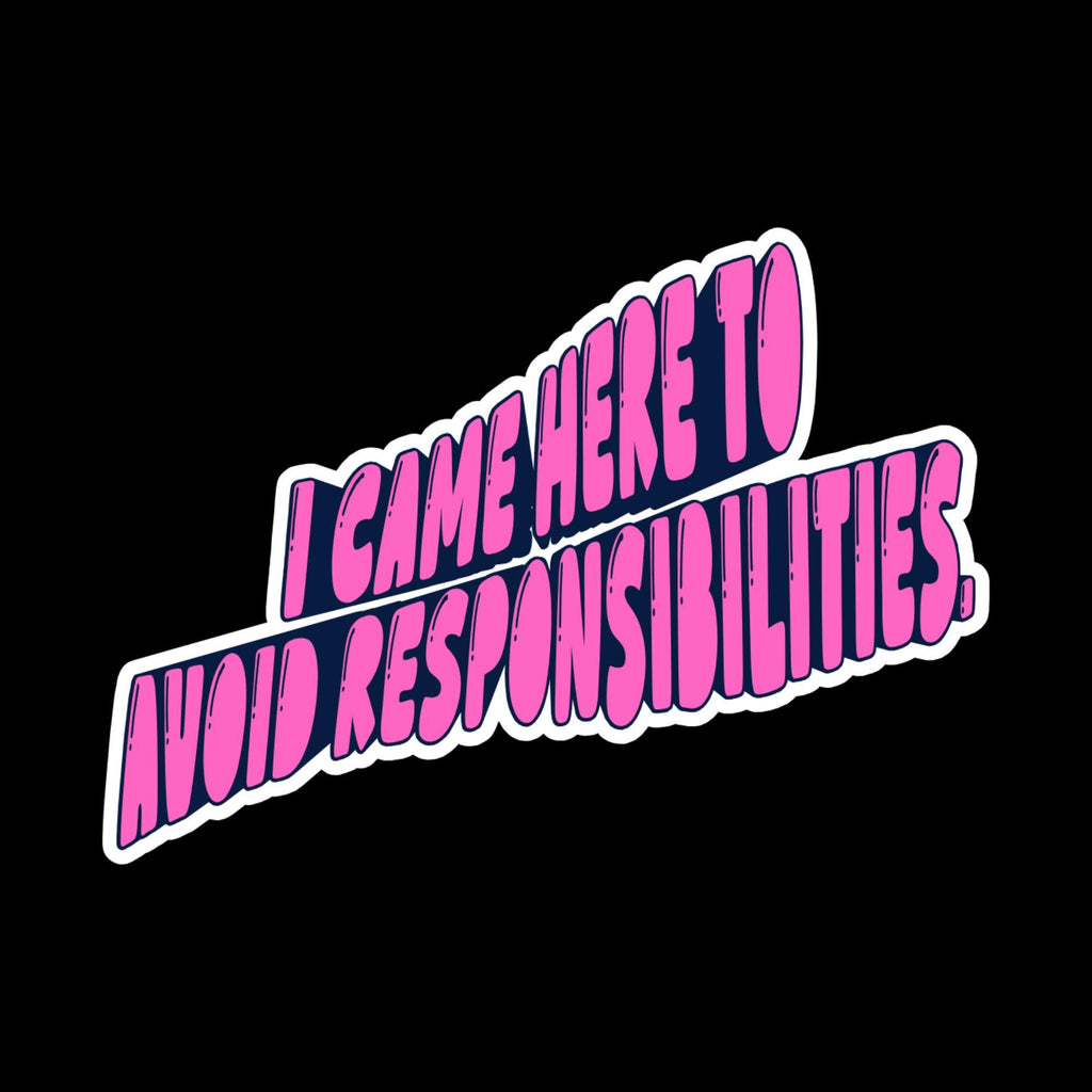 Water Bottle Sticker, Funny Procrastination, Avoid Responsibilities Decal, Relatable Humor Laptop Vinyl