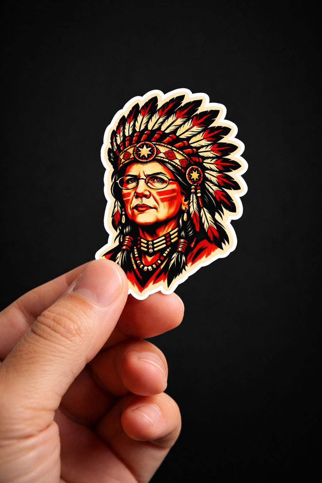 Political Sticker, Funny Parody, Satirical Ironic Humor Decal