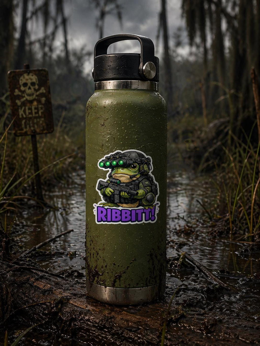Frog Sticker, Military Meme Decal, Tactical Humor Vinyl Sticker