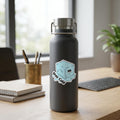Water Bottle Sticker, Stay Cold Melting Ice Cube, Minimalist Chill Vinyl Decal