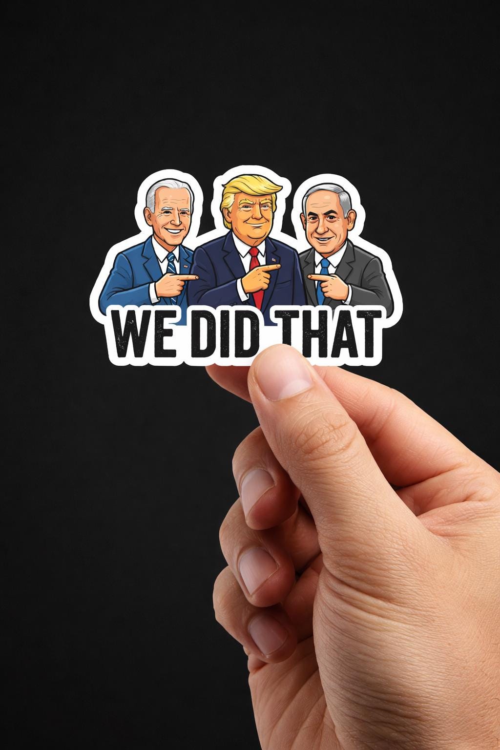 Political Sticker, We Did That Meme, Gas Price Humor Decal, Sarcastic Vinyl Sticker