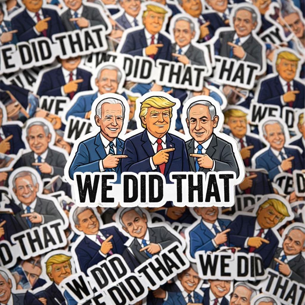 Political Sticker, We Did That Meme, Gas Price Humor Decal, Sarcastic Vinyl Sticker