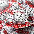Broken Pitcher Sticker, Sad Glass Meme, Dark Humor, Emotional Damage Vinyl Decal