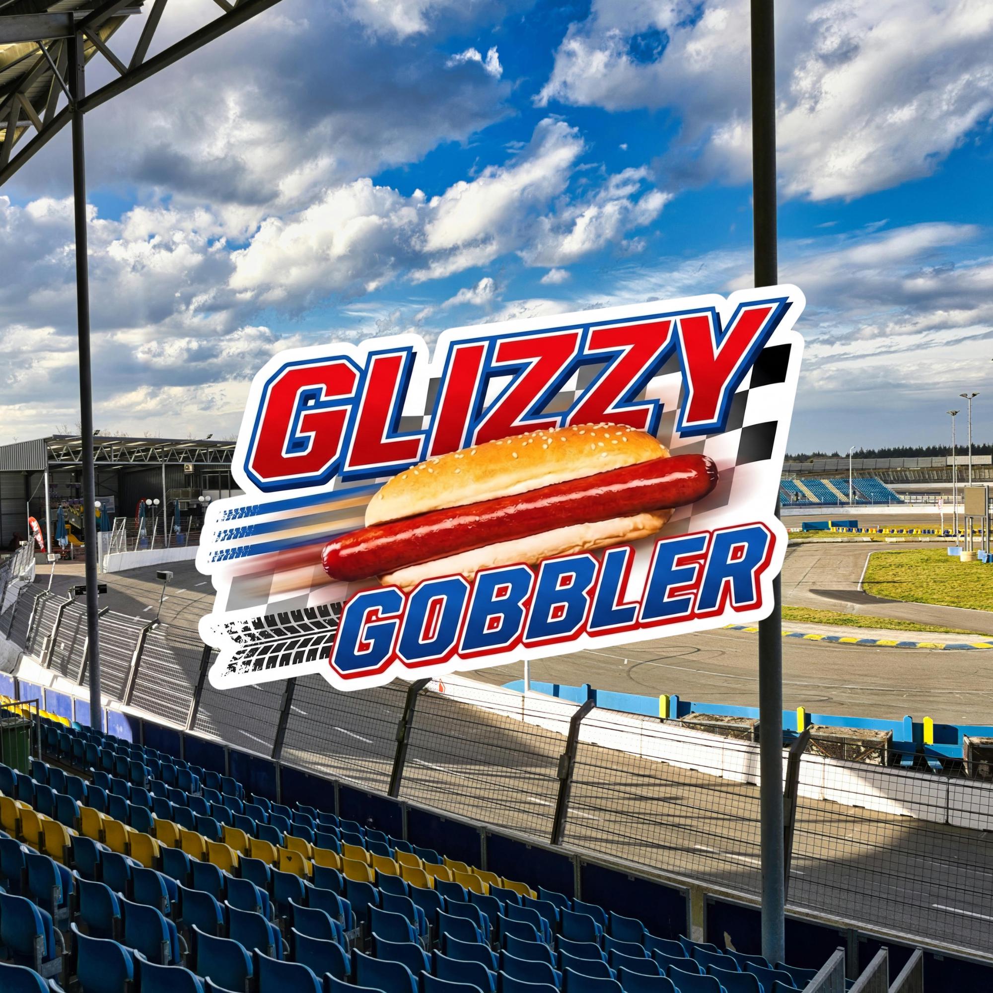 Glizzy Gobbler Sticker, Funny Hot Dog Meme, Food Humor Decal, Viral Internet Sticker