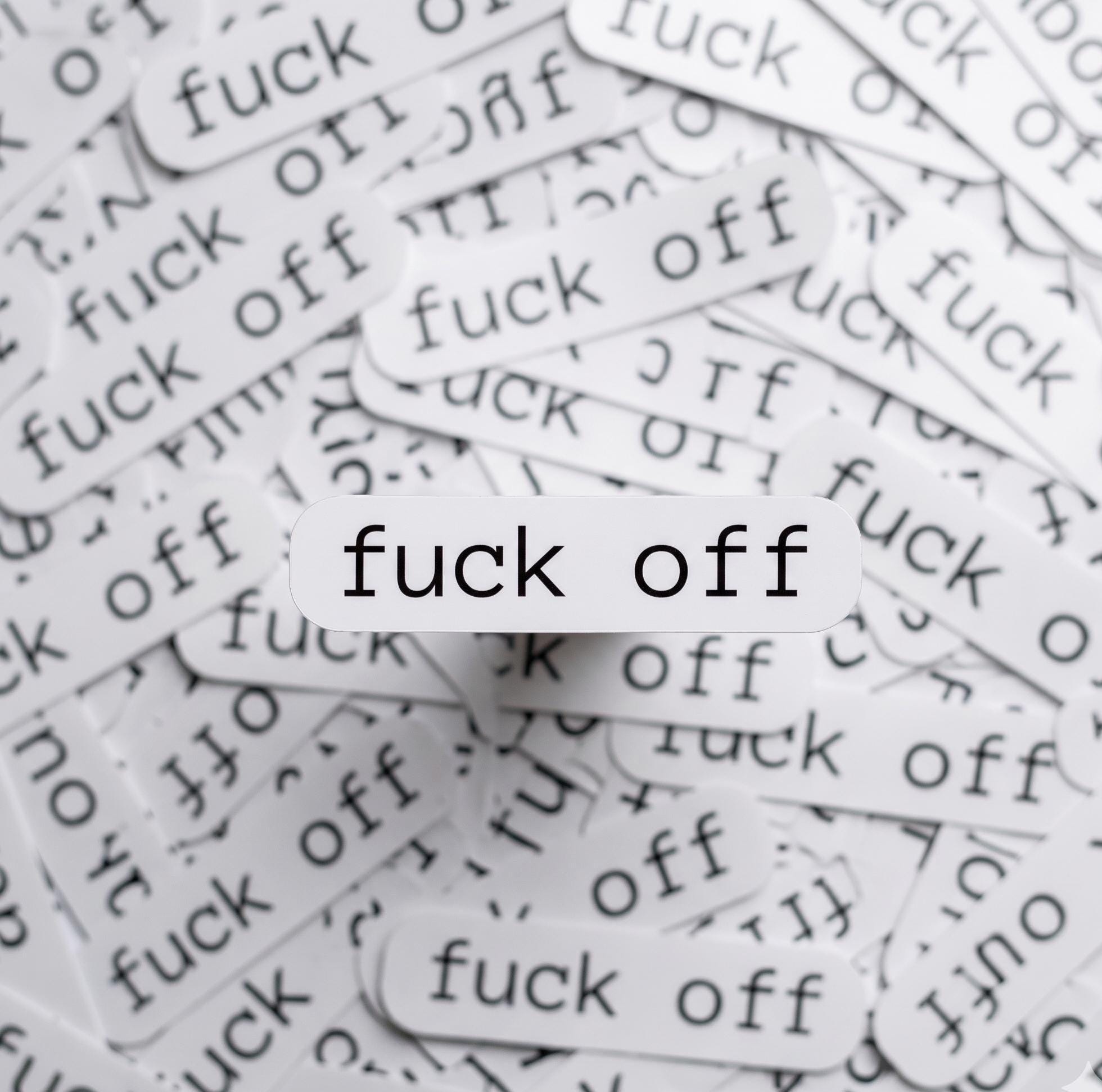 Funny Profanity Stickers, Waterproof Vinyl Laptop Decals, Adult Humor Pack