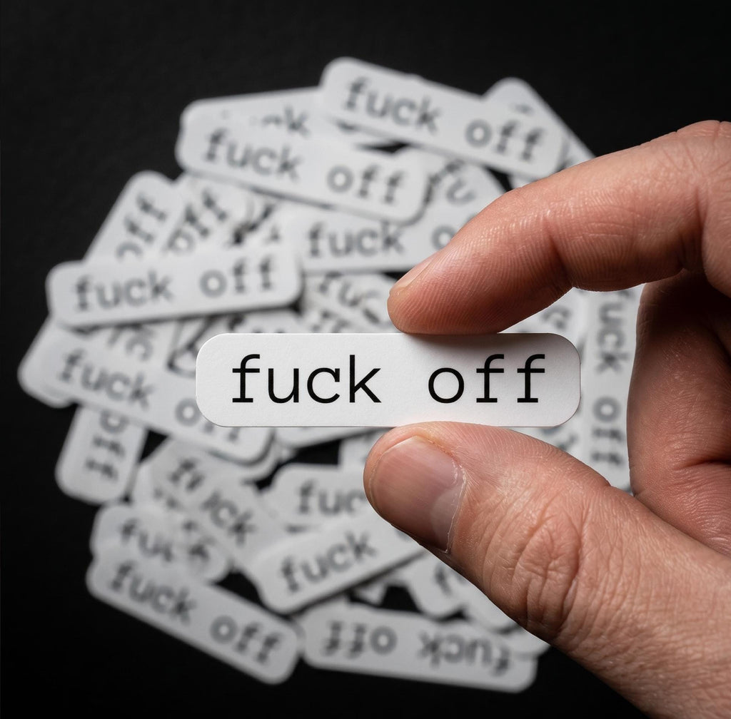 Funny Profanity Stickers, Waterproof Vinyl Laptop Decals, Adult Humor Pack
