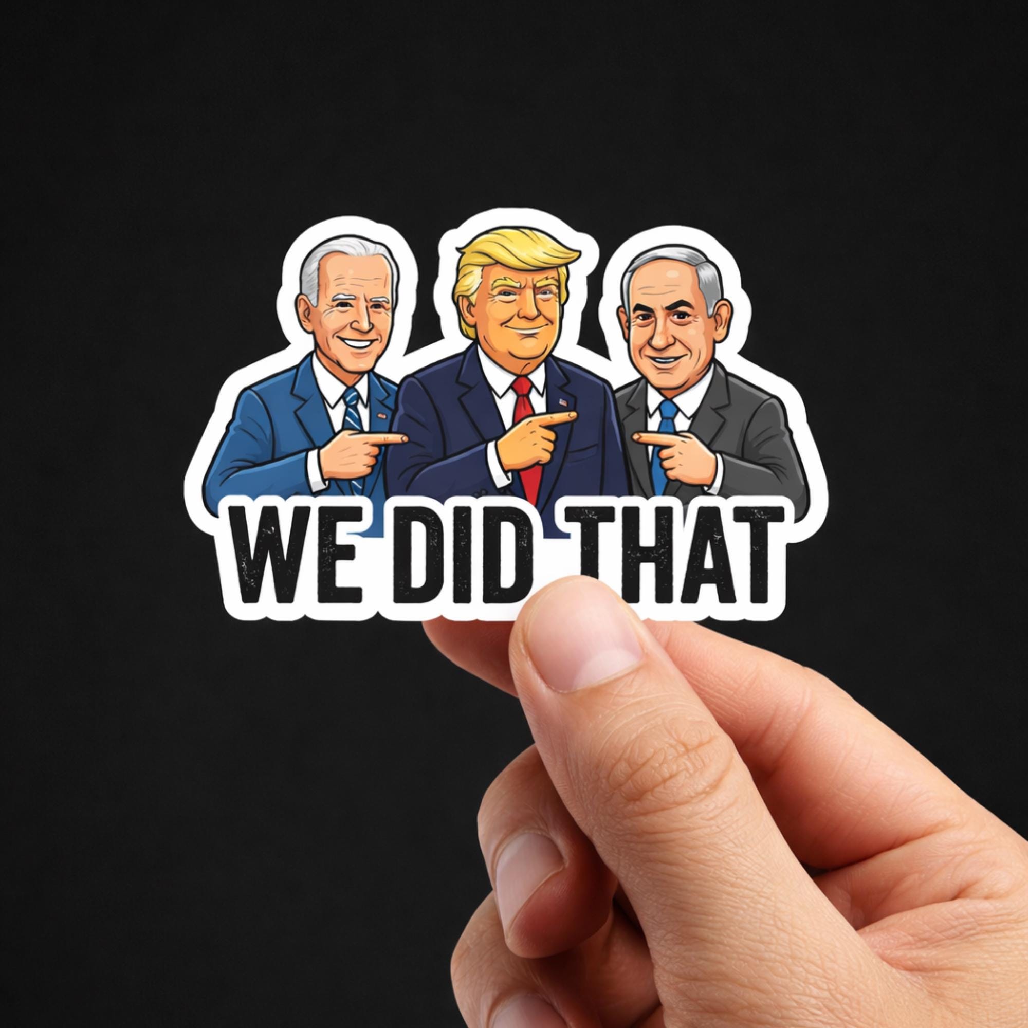 Political Sticker, We Did That Meme, Gas Price Humor Decal, Sarcastic Vinyl Sticker