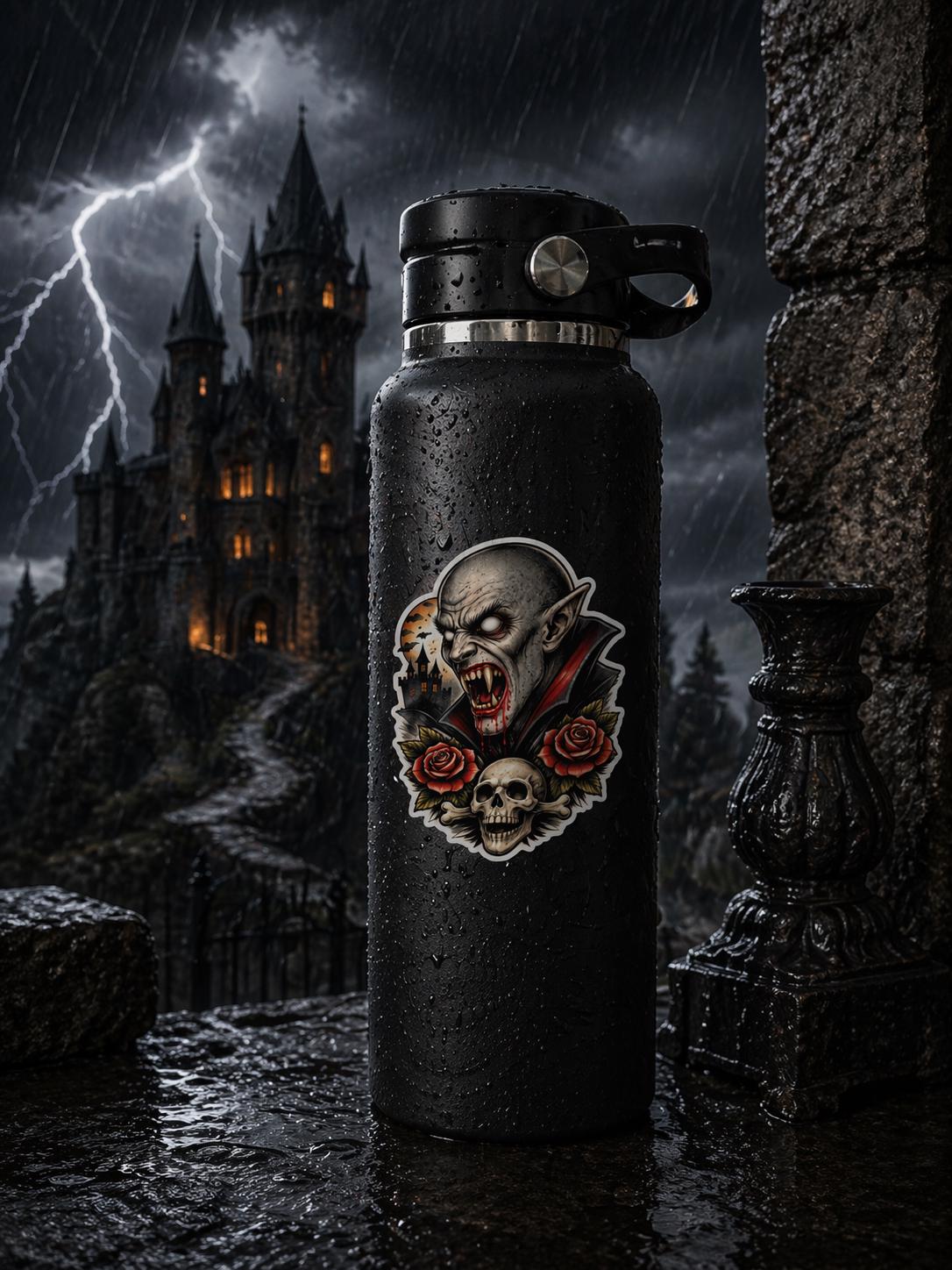 Horror Sticker Nosferatu, Gothic Vampire Horror Decal, Classic Film Art (Waterproof Vinyl)