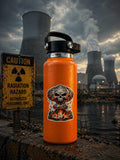 Skull Sticker, Mushroom Cloud, Fallout, Dark Explosion Decal, Apocalyptic, Psychedelic Dark Art Sticker for Laptop Water Bottle
