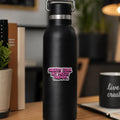 Water Bottle Sticker, Slightly Feral Mostly Friendly Quote Sticker, Waterproof Vinyl Decal