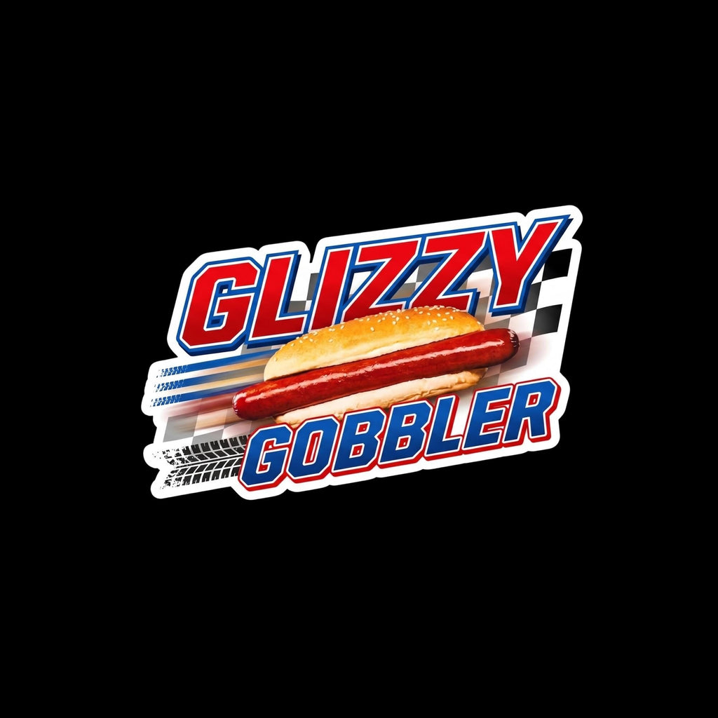 Glizzy Gobbler Sticker, Funny Hot Dog Meme, Food Humor Decal, Viral Internet Sticker