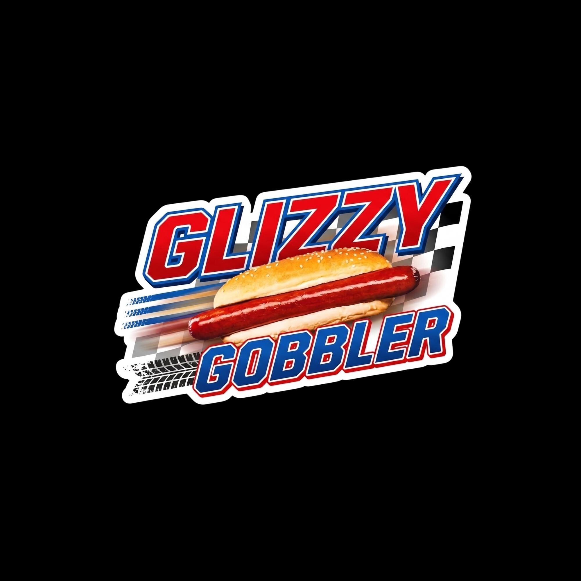 Glizzy Gobbler Sticker, Funny Hot Dog Meme, Food Humor Decal, Viral Internet Sticker