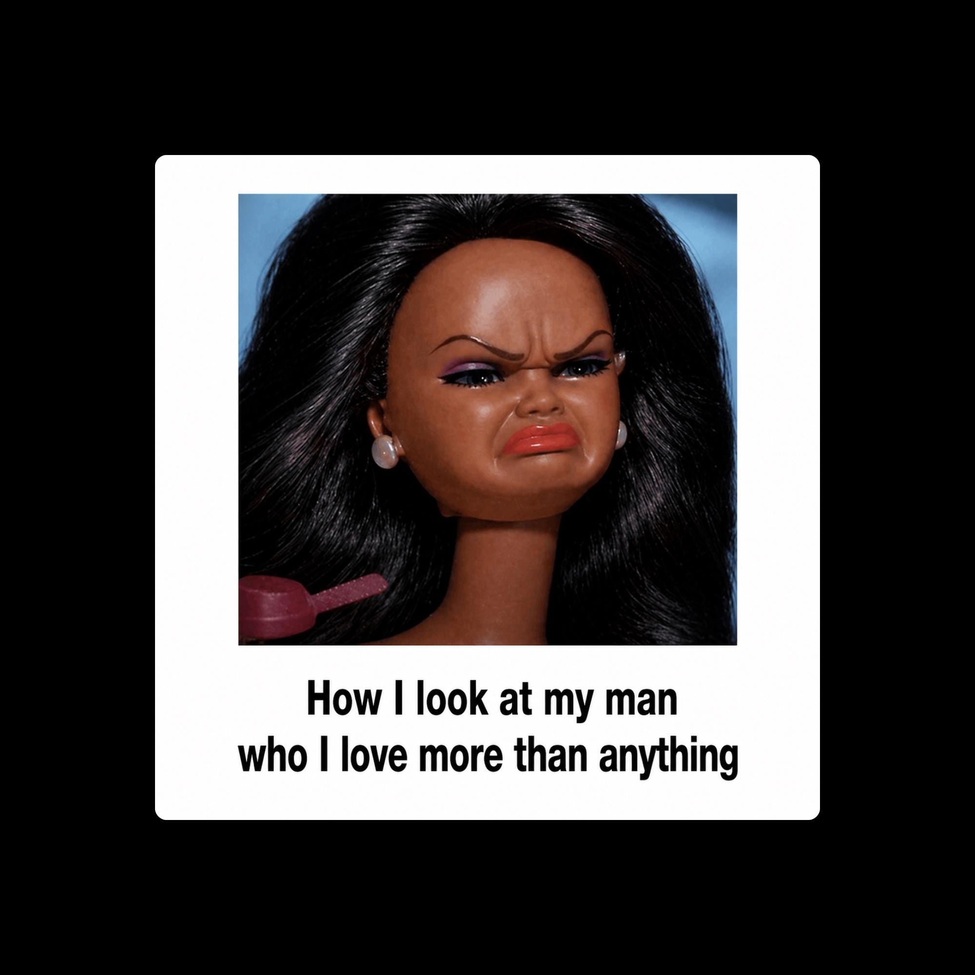 Meme Sticker, Sassy Doll Humor, Relationship Attitude Decal